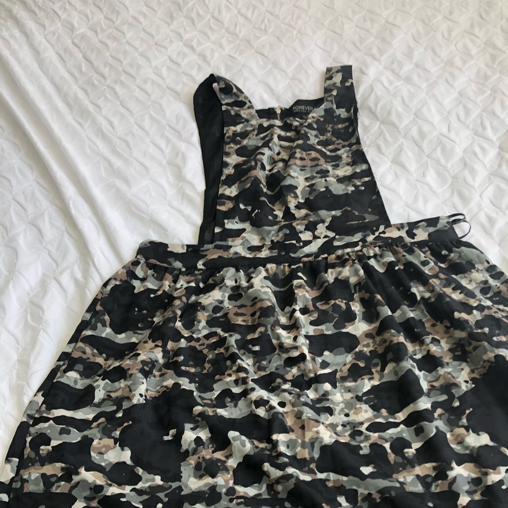 Plus size camo dress